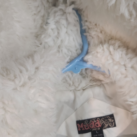 Y2k Era Mudd Women's Bomber Jacket with Fake Fur - Picture 3 of 4